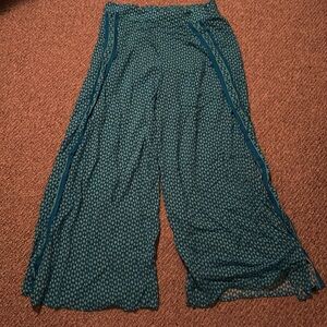 Michael Kors Elastic Waist Flowing Open Side Leg Pants Size Large